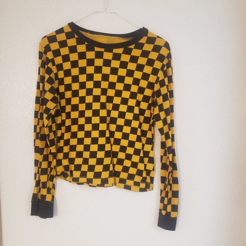 Yellow checkered shirt